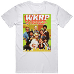 Wkrp In Cincinnatti Popular 70s 80s Tv Show Retro Unisex Soft Cotton Tee T Shirt