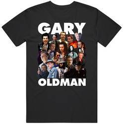 Gary Oldman Favorite Hollywood Celeb Actor Mashup Super Fan Gift Unisex Soft Cotton Tee T Shirt