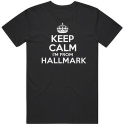Keep Calm I'm From Hallmark Usa Unisex Soft Cotton Tee T Shirt