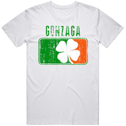 Gonzaga Distressed St Patricks Day Last Name Unisex Soft Cotton Tee T Shirt