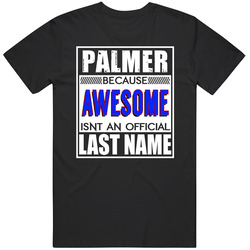 Palmer Because Awesome Official Last Name Funny Unisex Soft Cotton Tee T Shirt