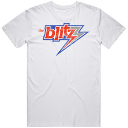 Chicago Blitz Usfl Defunct Football Team Worn Look Unisex Soft Cotton Tee T Shirt