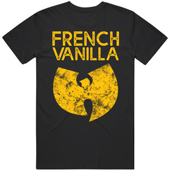 French Vanilla Wu Tang Ice Cream Song Lyrics Fan Retro Graphic Unisex Soft Cotton Black Unisex Soft Cotton Tee T Shirt