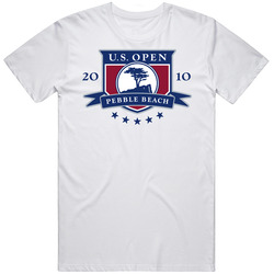 Us Open 2010 Pebble Beach Logo Pro Golf Fan Unisex Soft Cotton Tee T Shirt