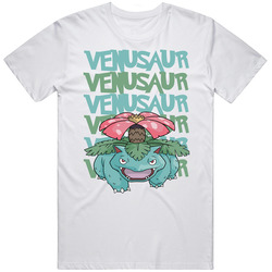 Venusaur Pokemon Love Heart Video Game Cartoon Fan Unisex Soft Cotton Tee T Shirt