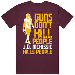 Guns Dont Kill J.d. Mckissic Kills People Washington Football Unisex Soft Cotton Tee T Shirt