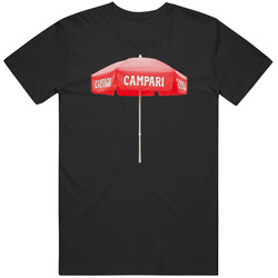 Campari Beer Alcohol Umbrella Cool Logo Unisex Soft Cotton Tee T Shirt