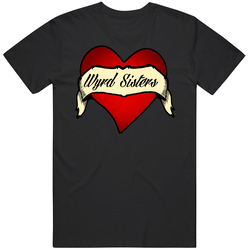 Wyrd Sisters Heart Tattoo Favorite Novel Fan Unisex Soft Cotton Tee T Shirt