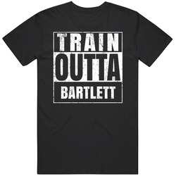 Train Outta Bartlett Kansas City Straight Outta Parody Crossfit Boxing Mma Unisex Soft Cotton Tee T Shirt