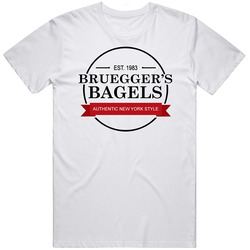 Bruegger's Restaurant Popular Restaurant Bagel Shop Unisex Soft Cotton Tee T Shirt