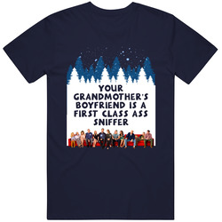 First Class A*s Sniffer Four Christmases Quote Unisex Soft Cotton Tee T Shirt