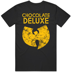 Chocolate Deluxe Wu Tang Ice Cream Song Lyrics Fan Retro Graphic Unisex Cotton Black Unisex Soft Cotton Tee T Shirt
