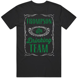 Thompson Drinking Team Beer Irish Name St Patricks Day Unisex Soft Cotton Tee T Shirt