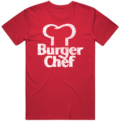 Burger Chef Restaurant Vintage Retro Logo Unisex Soft Cotton Tee T Shirt