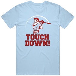 Baseball Touchdown Funny Sports Humor Unisex Soft Cotton Tee T Shirt