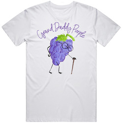 Grand Daddy Purple Weed Cannabis Ganja Marijuana Strain Smoking Fan Worn Look Unisex Soft Cotton Tee T Shirt