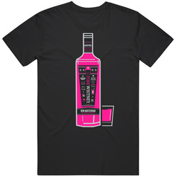 Pink Whitney New Amsterdam Vodka Bottle Unisex Soft Cotton Tee T Shirt