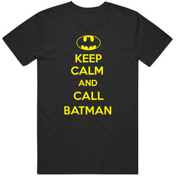 Keep Calm And Call Batman Movie Parody Fan Gift Unisex Soft Cotton Tee T Shirt