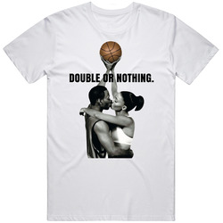 Double Or Nothing Monica And Quincy Love And Basketball Movie Quotes Unisex Soft Cotton Tee T Shirt