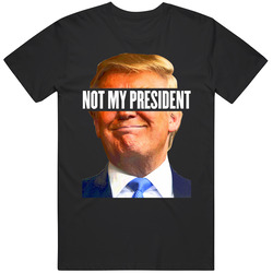 Not My President Donald Trump Head Shot Unisex Soft Cotton Tee T Shirt
