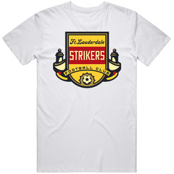 Fort Lauderdale Strikers North American Soccer League Nasl Retro Team Logo Unisex Soft Cotton Tee T Shirt