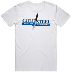 Cold Steel Blades Knives Outdoors Cooking Chef Hunting Fan Unisex Soft Cotton Tee T Shirt