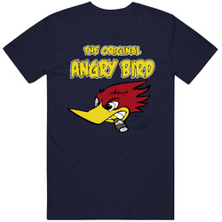 Wild Woody Woodpecker The Original Angry Bird Funny Mens Cotton Tee T Shirt