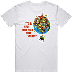 Its A Mad Mad Mad Mad World Movie Mens Cotton Tee T Shirt