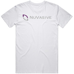 Nuvasive Inc Nasdaq Company Logo Employee Fan Mens Cotton Tee T Shirt