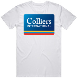 Colliers International Group Nasdaq Company Logo Employee Fan Mens Cotton Tee T Shirt