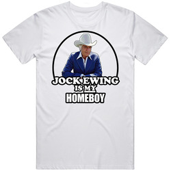Jock Ewing Jim Davis Mens Cotton Tee T Shirt