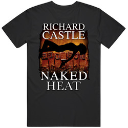 Richard Castle Naked Heat Book Cover Mens Cotton Tee T Shirt