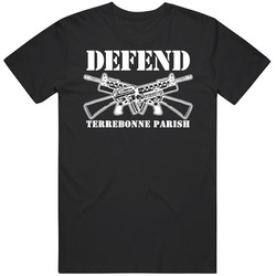 Defend Terrebonne Parish Army Military Strong Mens Cotton Tee T Shirt