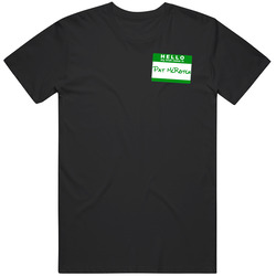 Hello My Irish Name Is Pat Mcrotch Funny St Patricks Day Mens Cotton Tee T Shirt
