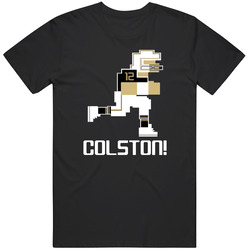 Marques Colston Tecmo Bowl New Orleans Football Athlete Fan Mens Cotton Tee T Shirt