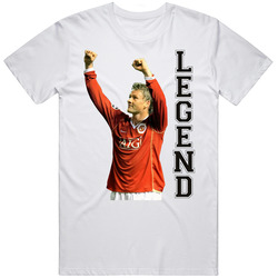 Ole Gunnar Solskjaer Soccer Mens Cotton Tee T Shirt