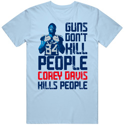 Guns Dont Kill Corey Davis Kills People Tennessee Football Mens Cotton Tee T Shirt