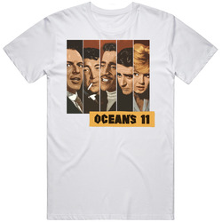 Oceans 11 Retro Movie Mens Cotton Tee T Shirt