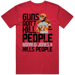 Guns Dont Kill Ronald Jones Ii Kills People Tampa Bay Football Mens Cotton Tee T Shirt