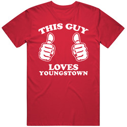 This Guy Loves Youngstown Custom Mens Cotton Tee T Shirt