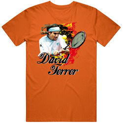David Ferrer Spain Tennis Mens Cotton Tee T Shirt
