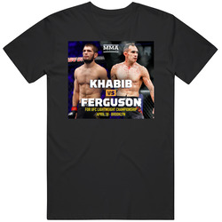 Khabib Vs Ferguson Ufc Championship Mma Fight Fan Mens Cotton Tee T Shirt