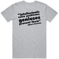 Albert Einstein Genius Quote Mens Cotton Tee T Shirt