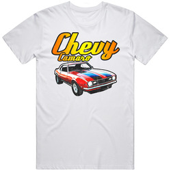 Red 1968 Chevy Camaro Vintage Retro Up Cool Car Mens Cotton Tee T Shirt