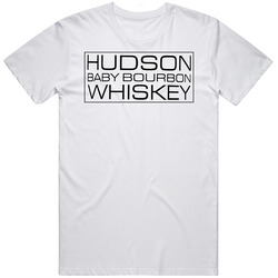 Hudson Baby Bourbon Whiskey Moonshine Label Logo Mens Cotton Tee T Shirt