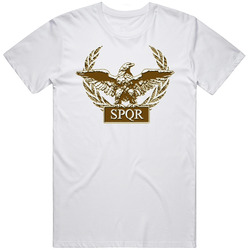 Roman Eagle Spqr Mens Cotton Tee T Shirt