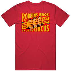 Robins Bros Big 3 Ring Circus Retro Mens Cotton Tee T Shirt