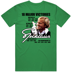 Jack Nicklaus Golf Legend Majors Master Open Mens Cotton Tee T Shirt