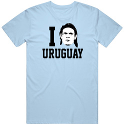 Edinson Cavani I Heart Uruguay World Cup 2018 Football Fan Mens Cotton Tee T Shirt