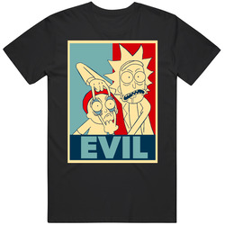 Rick And Morty Evil Cartoon Hope  Style Mens Cotton Tee T Shirt